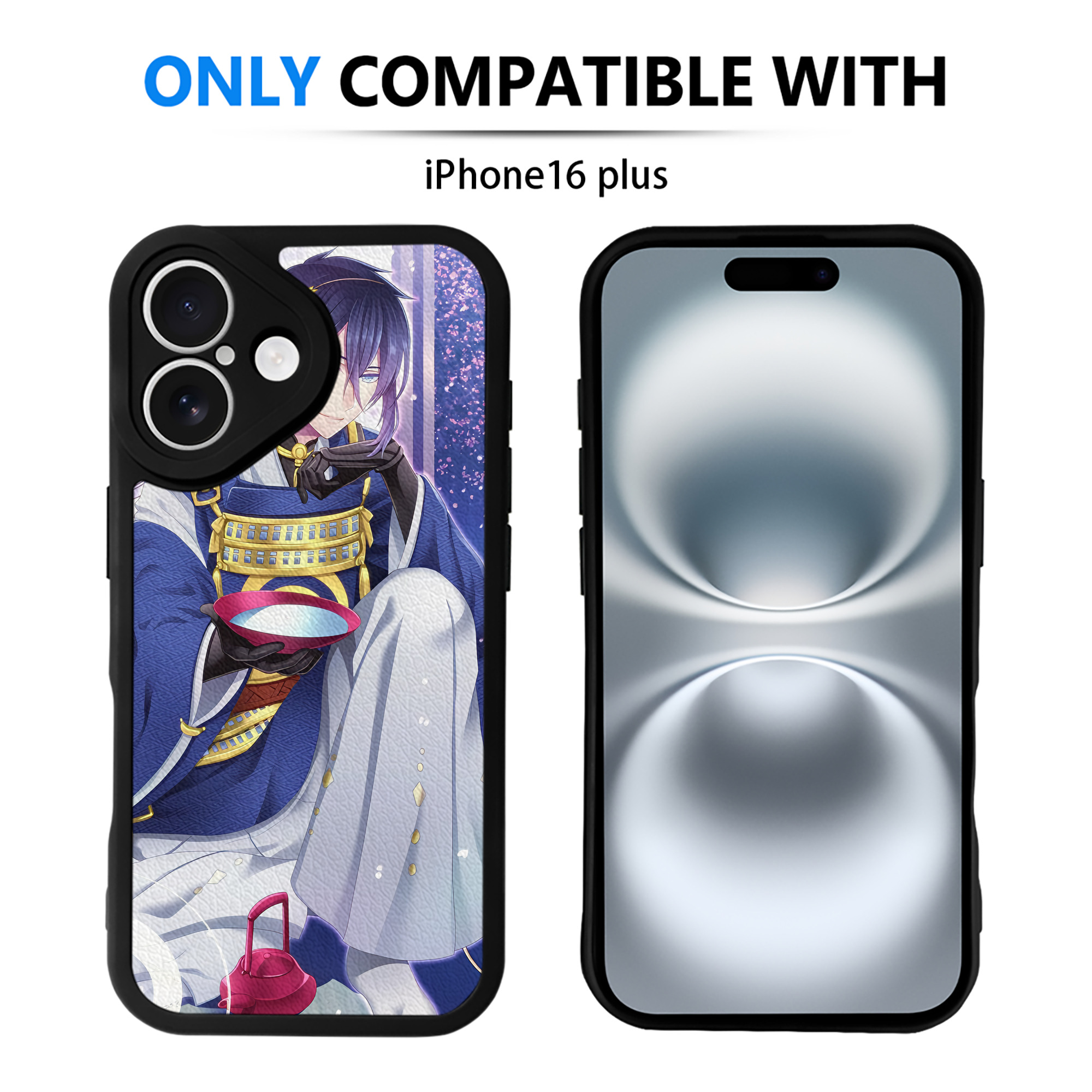 （画像用） 刀剣乱舞 Touken Ranbu 【iPhone 16シリーズ対応】シリコンスマホケース（レザー調） 材質：シリコン